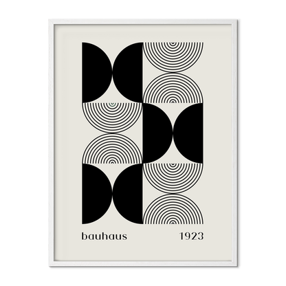Bauhaus 1923 Black Poster